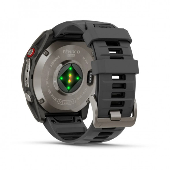 Умные часы Garmin Fenix 8 PRO, 51 мм, AMOLED, Sapphire, Titanium with Graphite/Black Silicone Band 010-03199-10 во Владимире