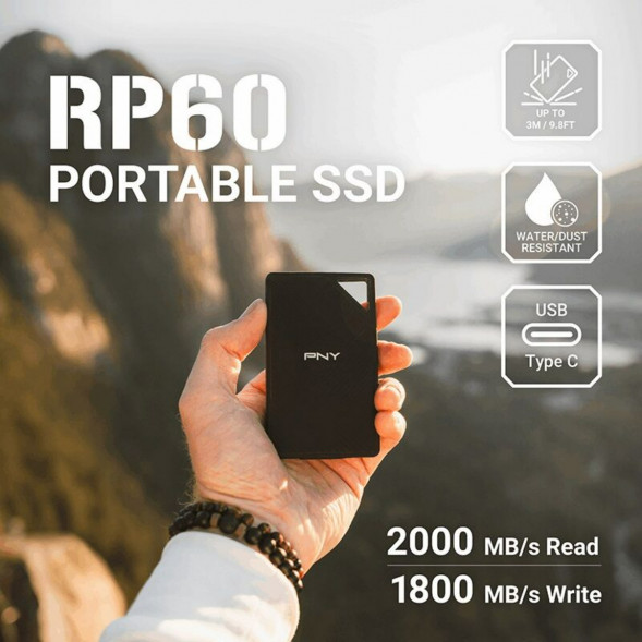 Внешний диск SSD PNY RP60 (PSDOGS3060-2TB-RB), 2 TB во Владимире
