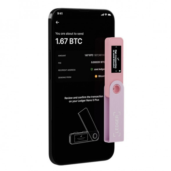 Криптокошелек Ledger Nano S Plus 1 шт., Pastel Pink во Владимире