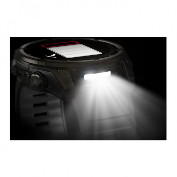 Умные часы Garmin Fenix 8, 51 мм, Solar, Sapphire Carbon Gray DLC Titanium with Black/Pebble Gray Silicone 010-02907-10 во Владимире