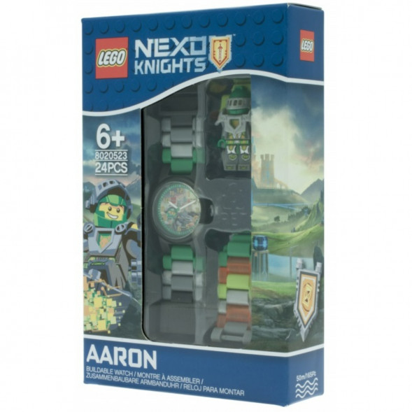 Часы LEGO Nexo Knights 8020523 Аарон с минифигуркой во Владимире