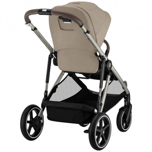 Детская коляска Cybex Gazelle S TPE Almond Beige с корзиной и дождевиком во Владимире