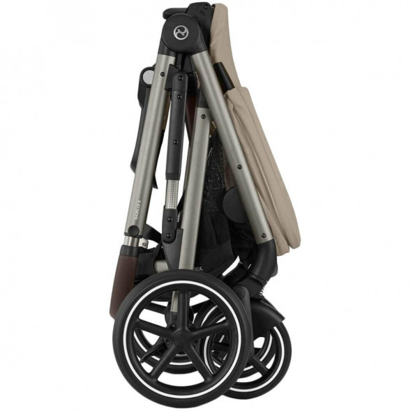 Детская коляска Cybex Gazelle S TPE Almond Beige с корзиной и дождевиком во Владимире