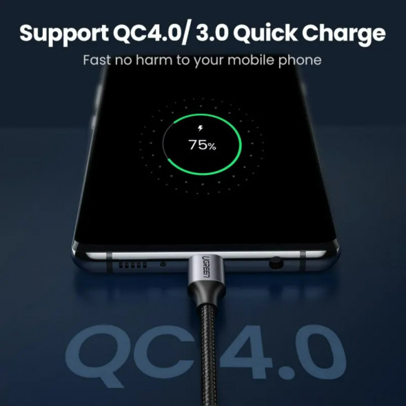 Кабель USB Type-C/Type-C Ugreen 60W, 1 м во Владимире