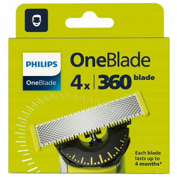 Сменные лезвия Philips Oneblade 360 QP440/50, 4 шт. во Владимире