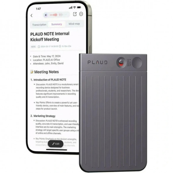 Диктофон Plaud Note NB-100 ChatGPT 64ГБ, Black во Владимире