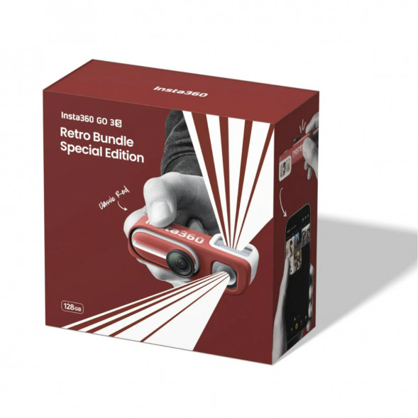 Экшн-камера Insta360 Go 3S Retro Bundle Special Edition 64ГБ, Red во Владимире