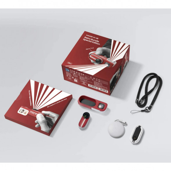 Экшн-камера Insta360 Go 3S Retro Bundle Special Edition 64ГБ, Red во Владимире