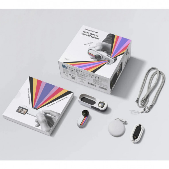 Экшн-камера Insta360 Go 3S Retro Bundle Special Edition 64ГБ, White во Владимире