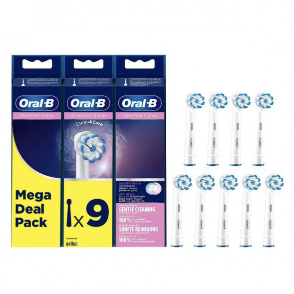 Насадки на зубные щетки Oral-B Sensitive Clean, 9 шт. во Владимире
