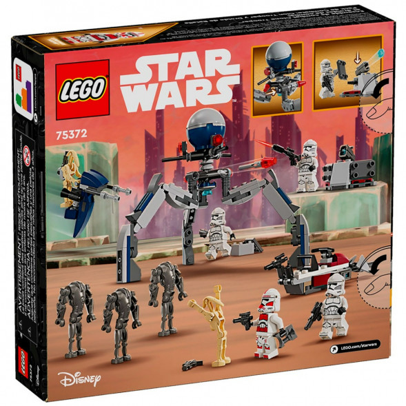 Конструктор LEGO Star Wars 75372 Боевой набор солдат-клонов и боевых дроидов во Владимире