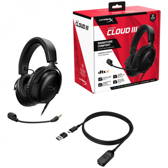 Компьютерная гарнитура HyperX Cloud III проводная, чёрный во Владимире