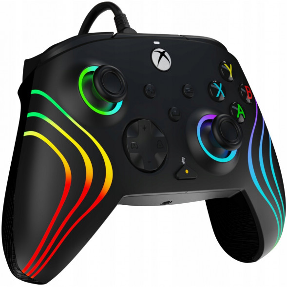 Геймпад проводной PDP для Xbox Afterglow Wave, Black во Владимире