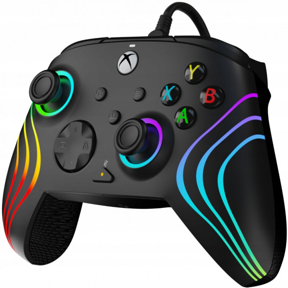 Геймпад проводной PDP для Xbox Afterglow Wave, Black во Владимире