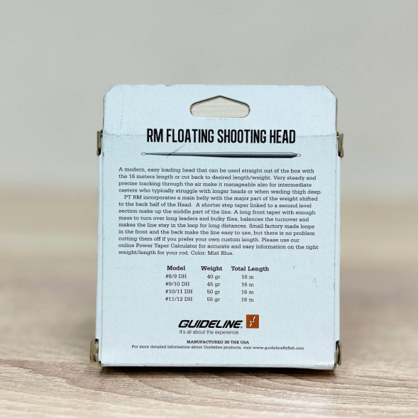 Рыболовная леска Guideline Power Taper RM Float #9/10, 16m, 45gm, Mist Blue во Владимире