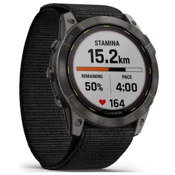 Умные часы Garmin Enduro 2 угольно-серый DLC титановый с нейлоновым ремешком UltraFit 010-02754-01 во Владимире