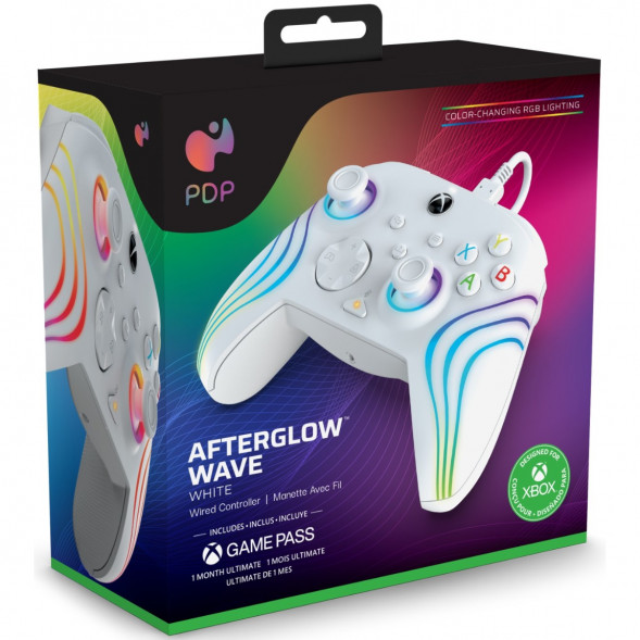 Геймпад проводной PDP для Xbox Afterglow Wave, White во Владимире