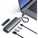 Док-станция Satechi USB-C Hybrid Multiport Adapter (with SSD Enclosure M.2 SATA, 2xUSB 3.1, USB Type-C, HDMI), Серый ST-UCHSEM во Владимире