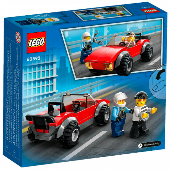 Конструктор LEGO City 60392 Полицейская погоня на байке во Владимире