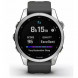 Умные часы Garmin Fenix 7s серебристый с графитовым силиконовым ремешком 010-02539-01 во Владимире