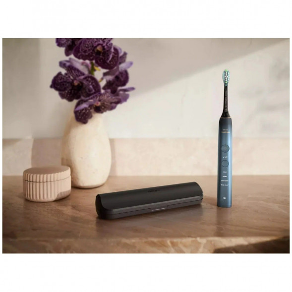 Электрическая звуковая зубная щетка Philips Sonicare DiamondClean 9000 HX9911/88, темно-синий во Владимире