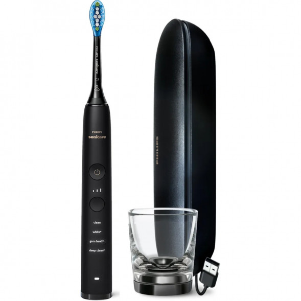 Электрическая зубная щетка Philips Sonicare Diamond Clean 9000 с USB-футляром и зарядным стеклом HX9911/09 во Владимире