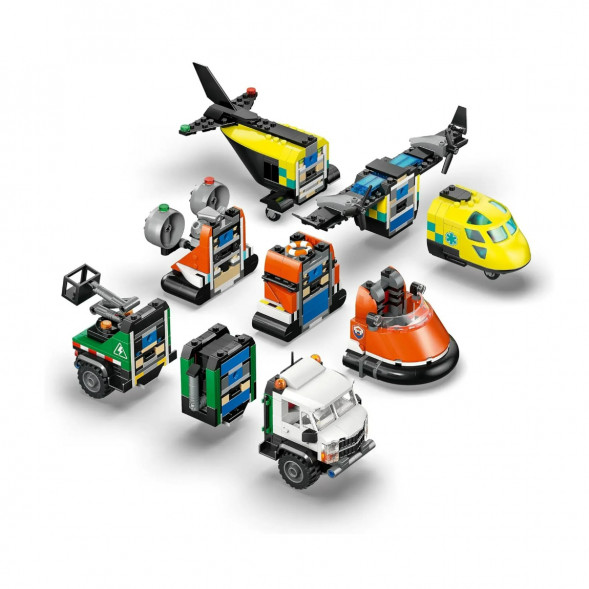 Конструктор LEGO City 60505 Самолет, сервисный грузовик и судно на воздушной подушке во Владимире