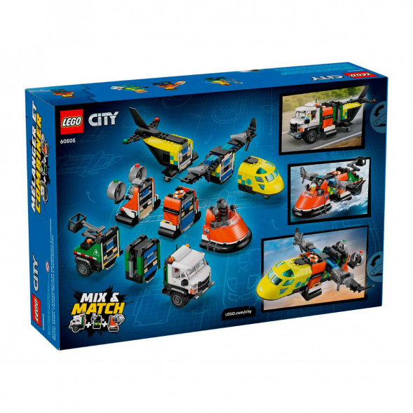 Конструктор LEGO City 60505 Самолет, сервисный грузовик и судно на воздушной подушке во Владимире
