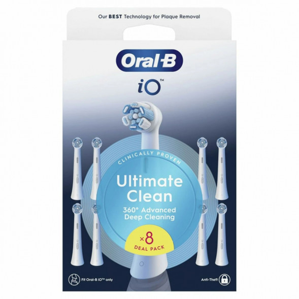 Сменные насадки Oral-B iO Series Ultimate Clean 360, 8 шт., белый во Владимире