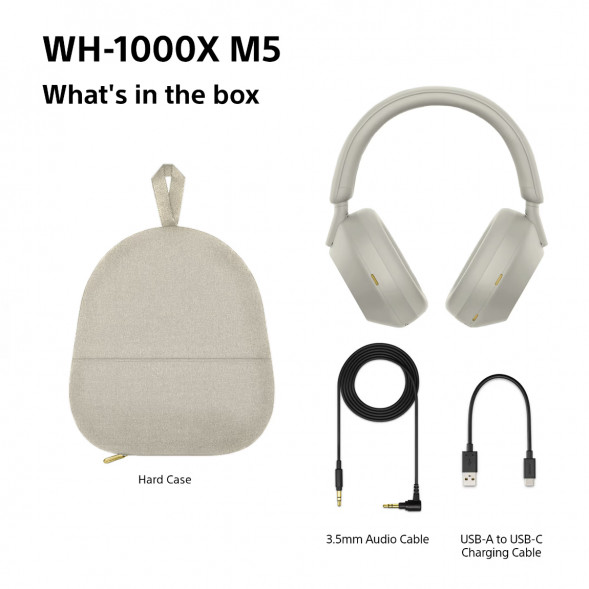 Беспроводные наушники Sony WH-1000XM5, серебристый во Владимире