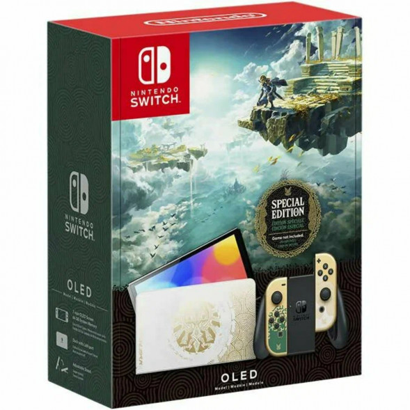 Игровая приставка Nintendo Switch OLED 64 ГБ, без игр, The Legend of Zelda: Tears of the Kingdom во Владимире