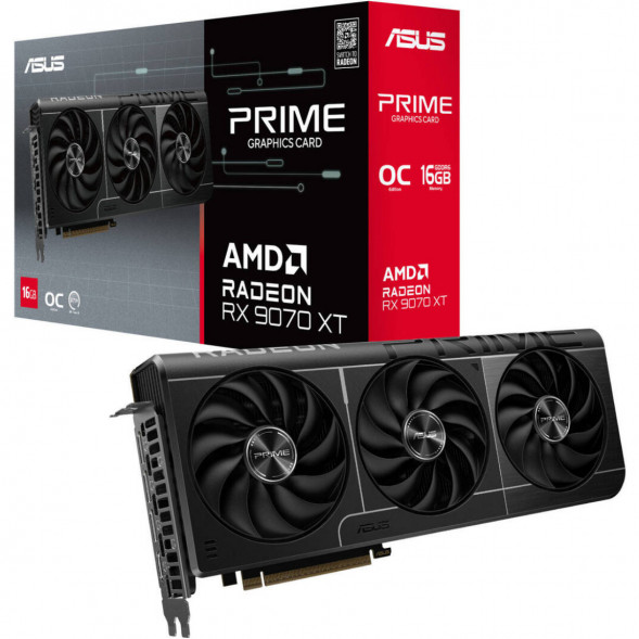 Видеокарта ASUS Radeon RX 9070 XT Prime OC 16Gb (PRIME-RX9070XT-O16G) во Владимире