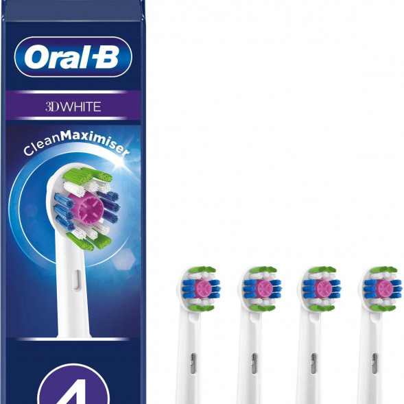 Насадки на зубные щетки Oral-B 3D White, 4 шт. во Владимире