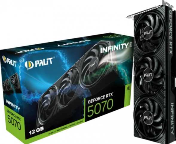 Видеокарта Palit GeForce RTX 5070 Infinity 3 OC [NE75070S19K9-GB2050S] во Владимире