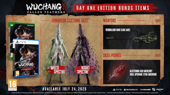 Игра Wuchang: Fallen Feathers. Day One Edition [PS5, русские субтитры] во Владимире
