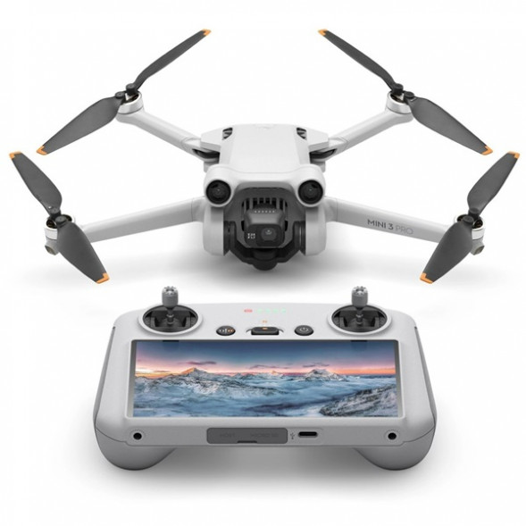 Квадрокоптер DJI Mini 3 Pro (DJI RC), серый во Владимире
