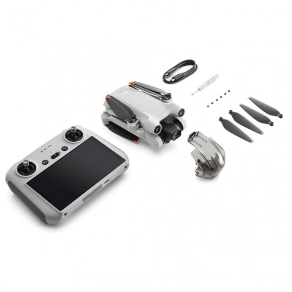 Квадрокоптер DJI Mini 3 Pro (DJI RC), серый во Владимире