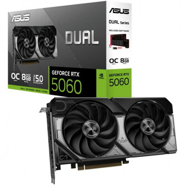 Видеокарта ASUS GeForce RTX 5060 Dual OC 8Gb (DUAL-RTX5060-O8G) во Владимире
