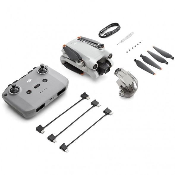 Квадрокоптер DJI Mini 3 Pro (DJI RC-N1), серый во Владимире