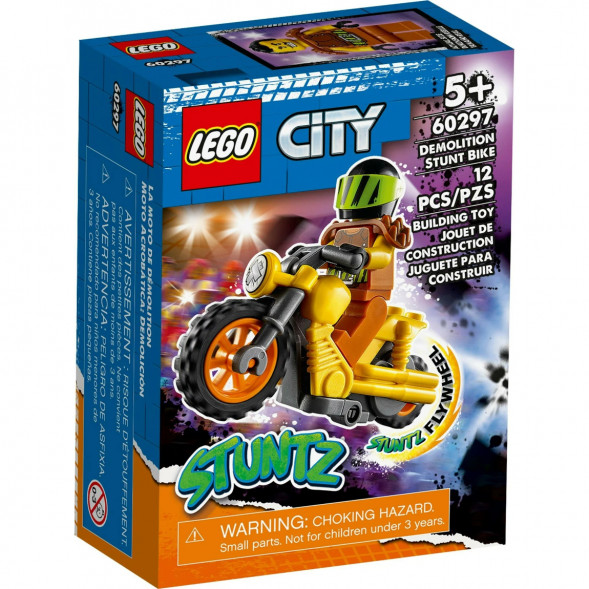 Конструктор LEGO City 60297 Разрушительный трюковый мотоцикл во Владимире