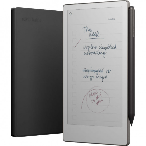 Графический планшет reMarkable Paper Pro Move + Стилус MarkerPlus + Чехол BookFolio Premium Leather, Black во Владимире