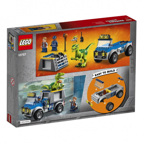 Конструктор LEGO Juniors 10757 Грузовик спасателей для перевозки раптора во Владимире